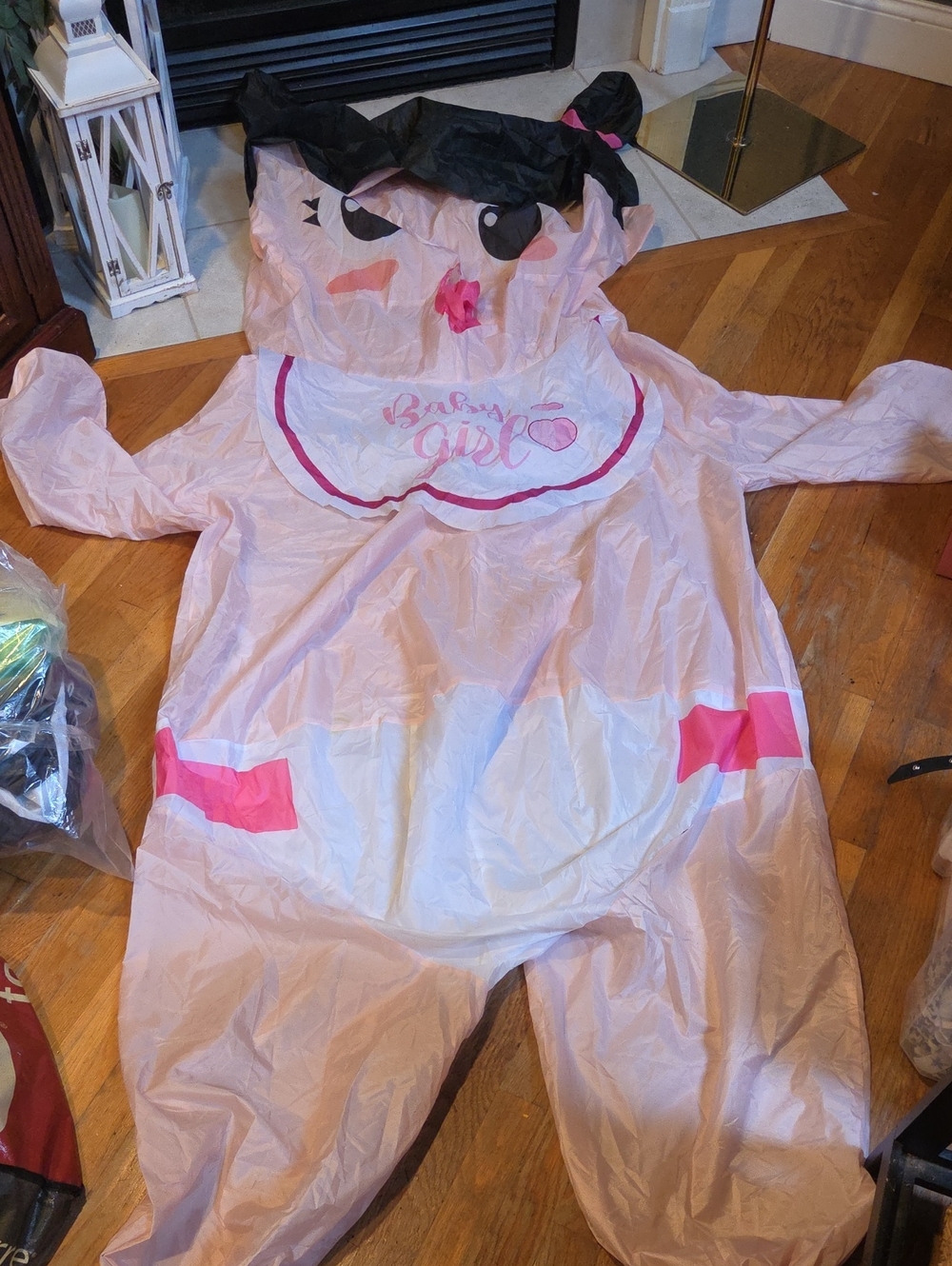 Adult Baby Girl Blow Up Costume!
